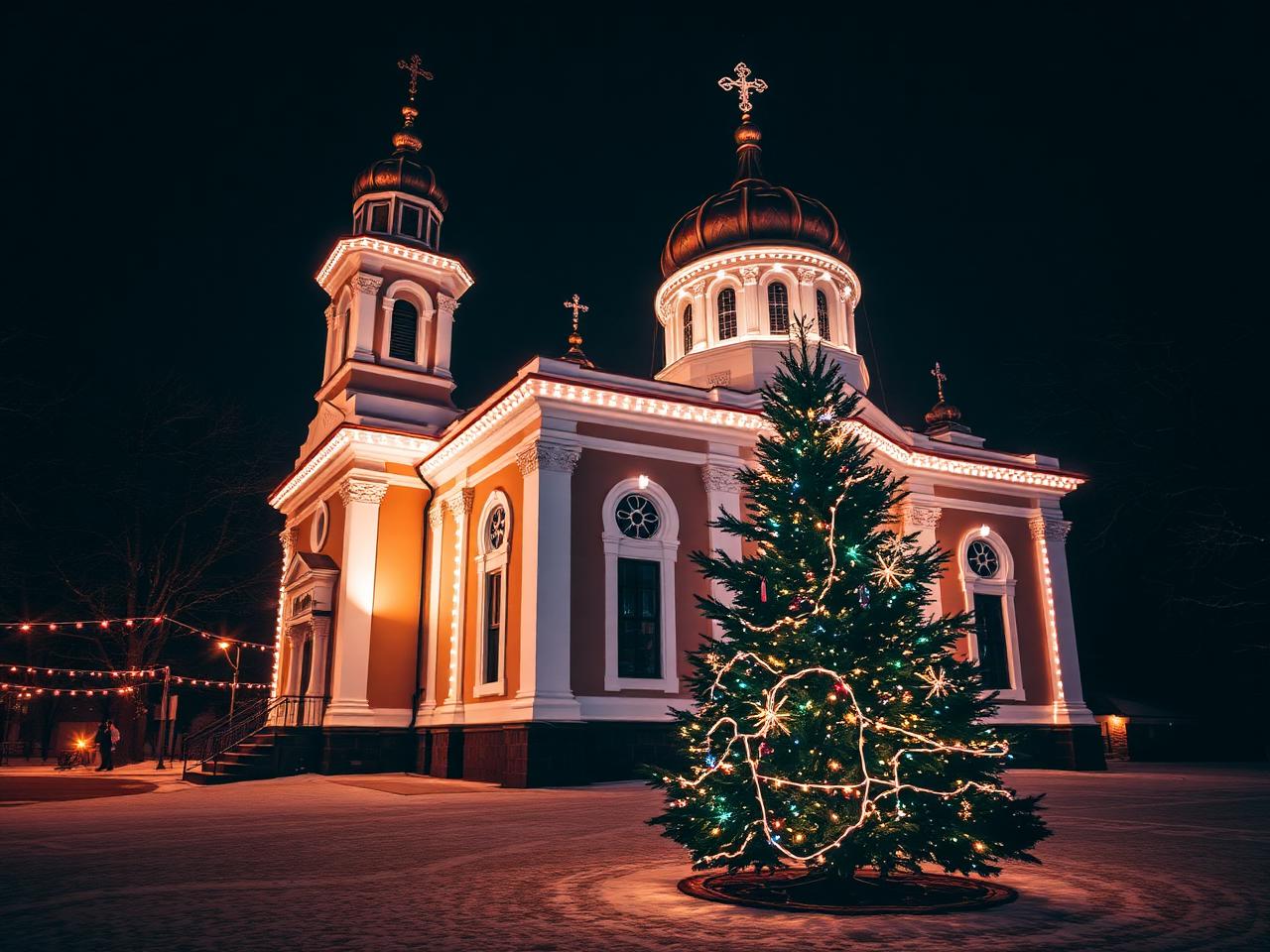 Iluminat festiv — Biserica